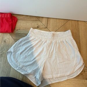 Lululemon Athletica White track that Shorts